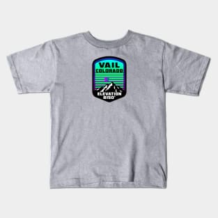 Vail Colorado Skiing Ski Kids T-Shirt